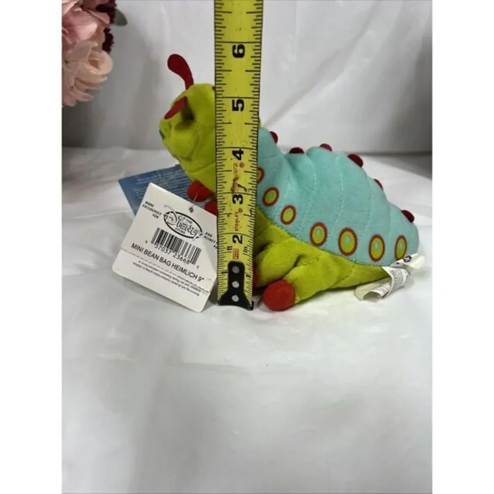 The Disney Store A‎ Bug's Life Heimlich Mini Bean Bag Beanie Plush New